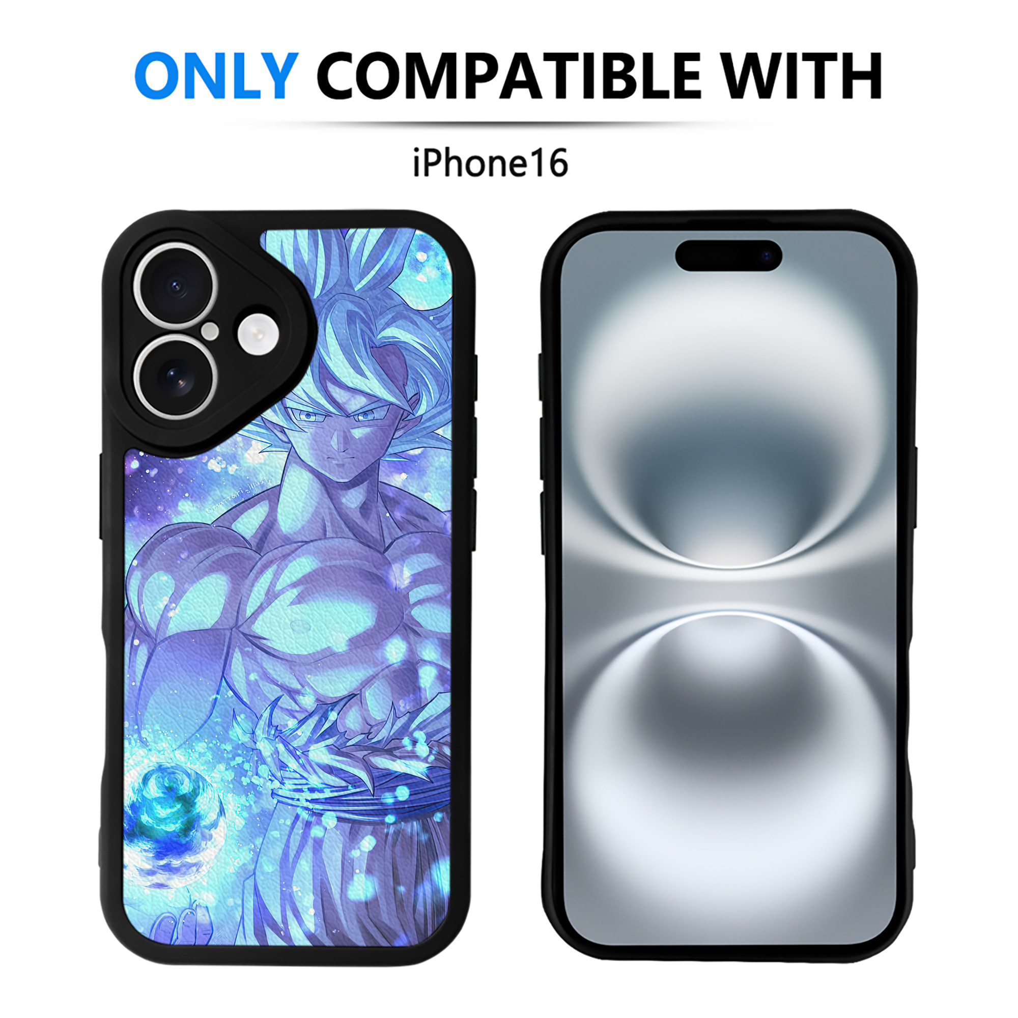（画像用） ドラゴンボール DRAGON BALL 【iPhone 16シリーズ対応】シリコンスマホケース（レザー調） 材質：シリコン
